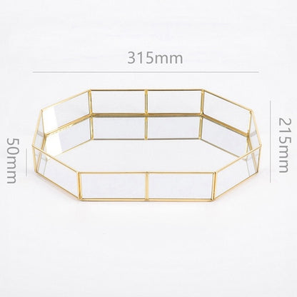 EMFURN Gold Mirror Tray