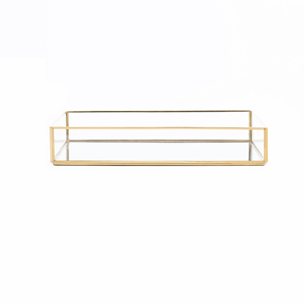 EMFURN Gold Mirror Tray