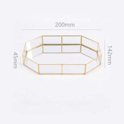 EMFURN Gold Mirror Tray