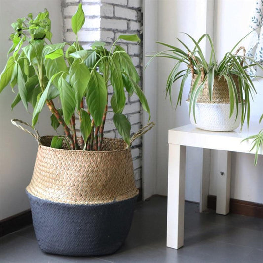 EMFURN Handmade Rattan Storage Baskets
