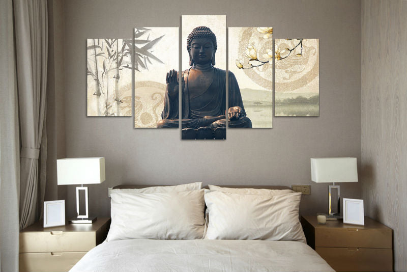 Buddha 5 Piece Panel Wall Art - living-essentials