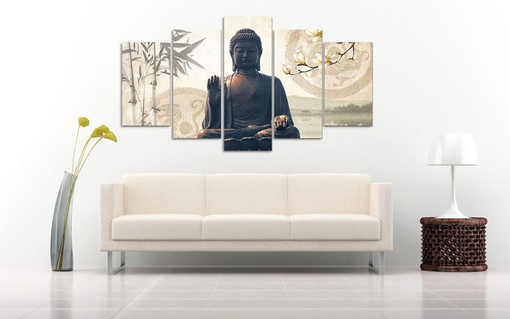 Buddha 5 Piece Panel Wall Art - living-essentials