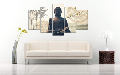 Buddha 5 Piece Panel Wall Art - living-essentials