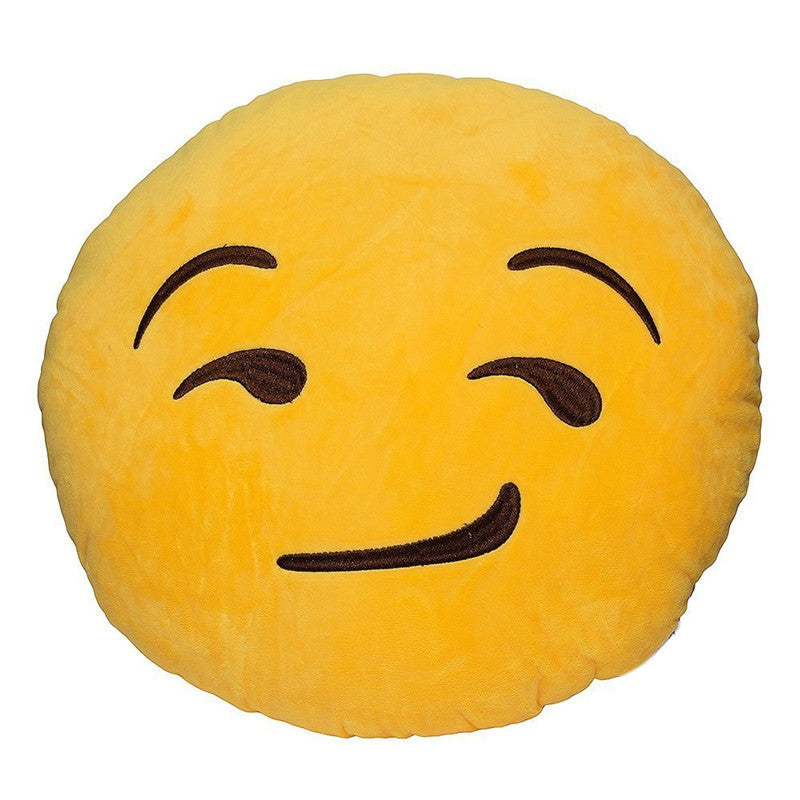 Kissing Wink Emoji Pillow - living-essentials