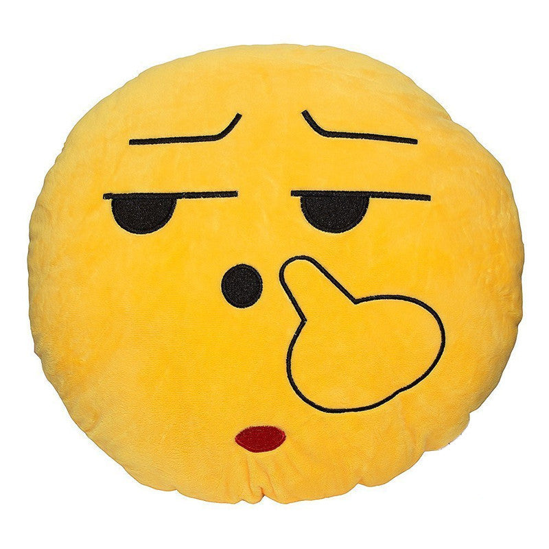 Kissing Wink Emoji Pillow - living-essentials