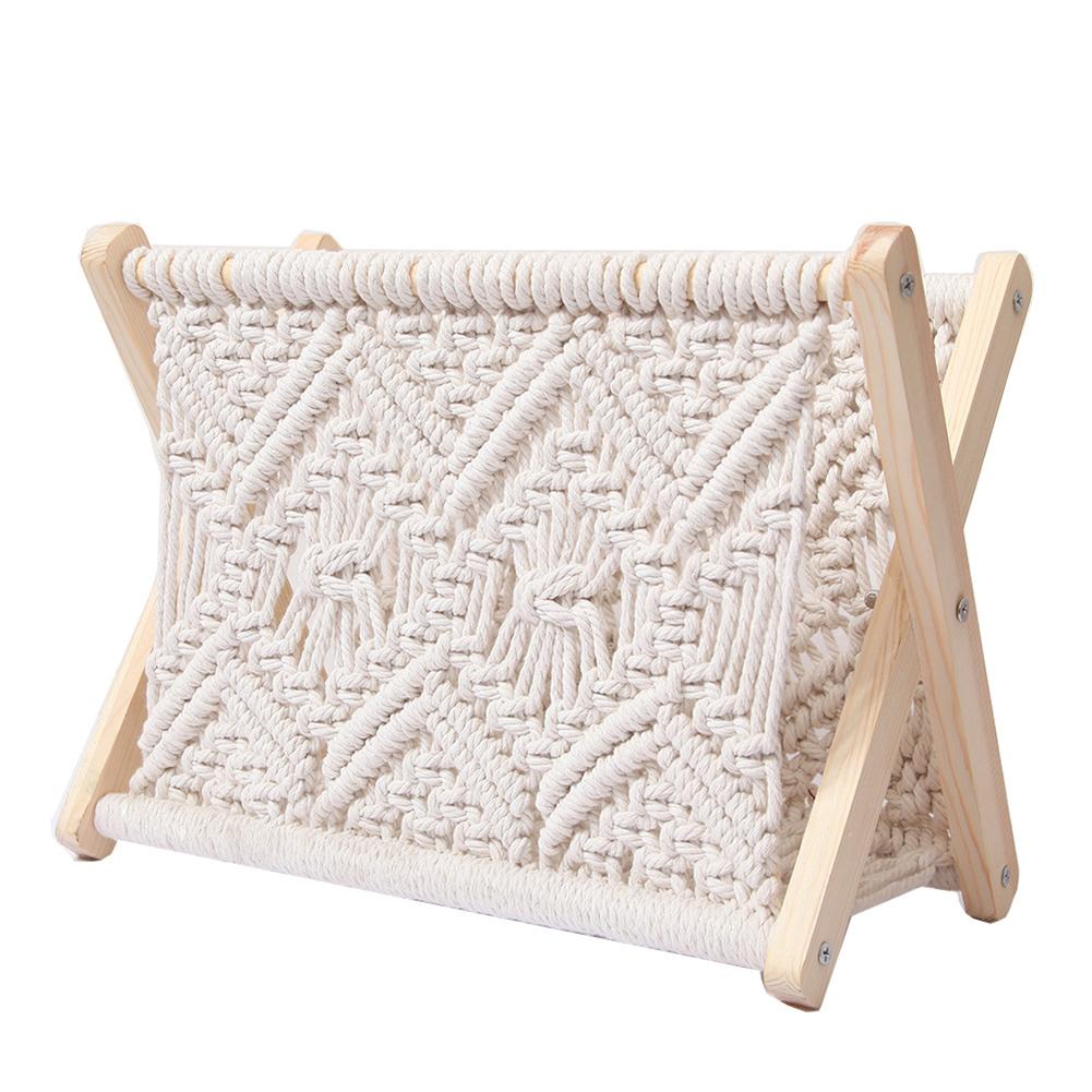 Boho Macramé Magazine Holder