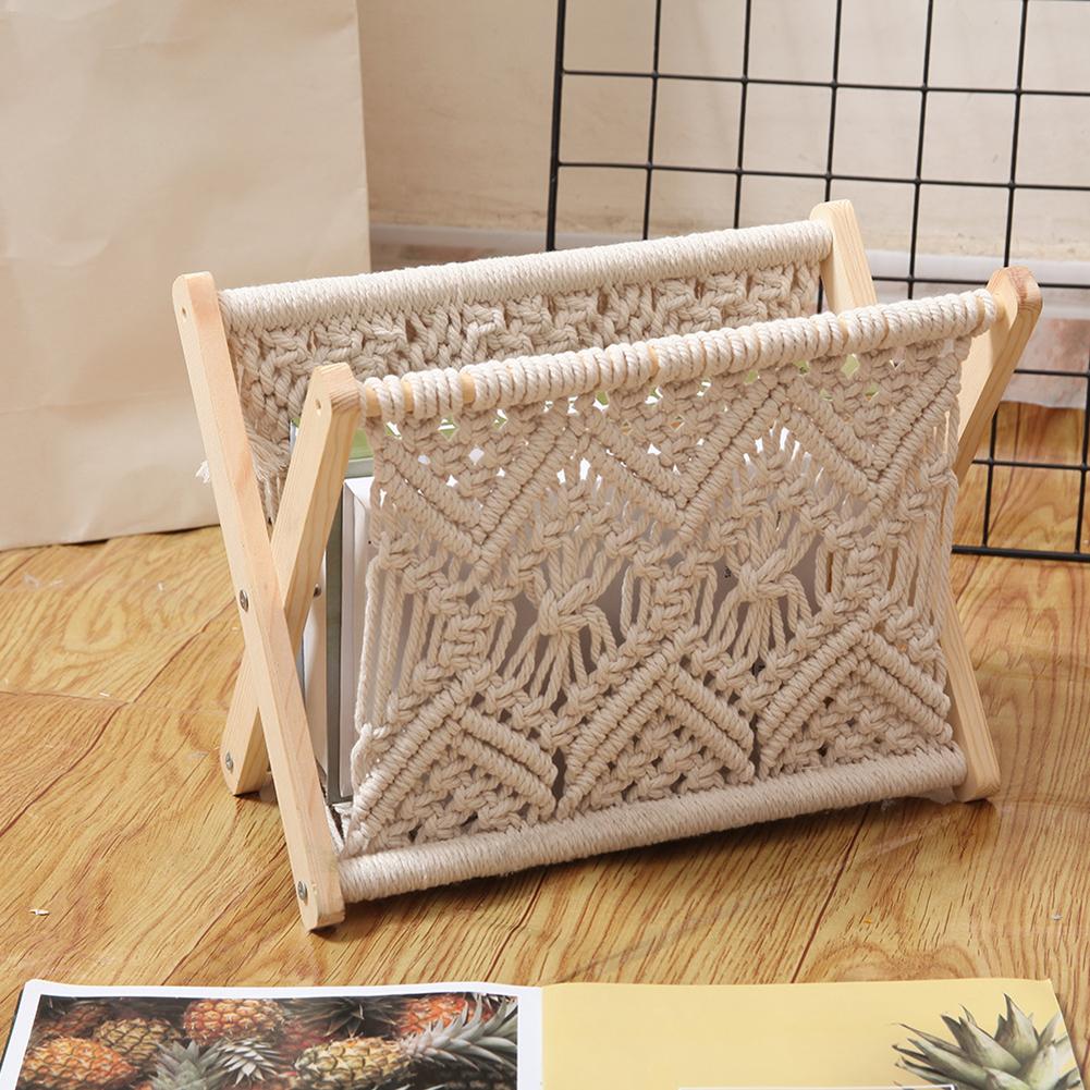 Boho Macramé Magazine Holder