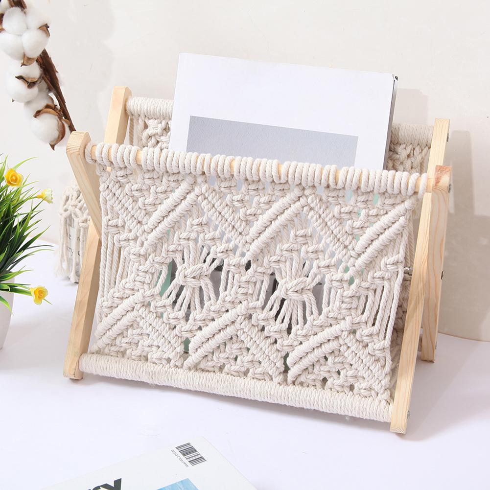 Boho Macramé Magazine Holder