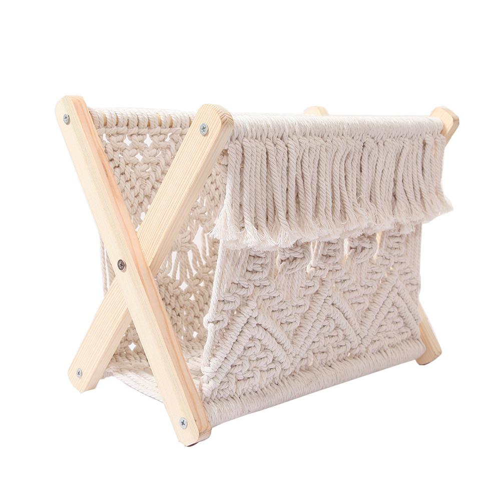 Boho Macramé Magazine Holder