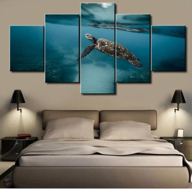 Shark 5 Piece Panel Wall Art - living-essentials
