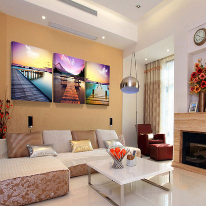City Street 3 Piece Panel Wall Art - living-essentials