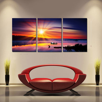 City Street 3 Piece Panel Wall Art - living-essentials