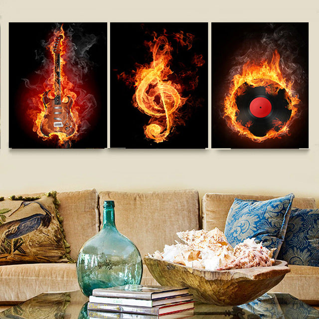 City Street 3 Piece Panel Wall Art - living-essentials