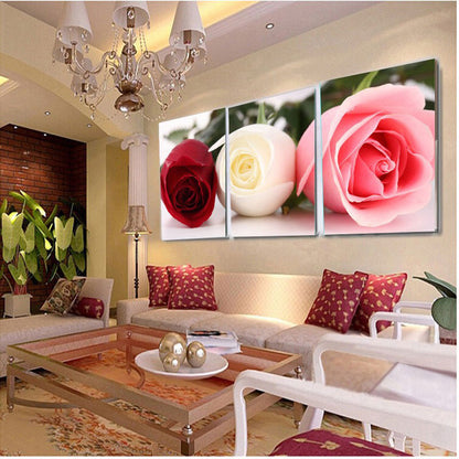 Orchids 3 Piece Panel Wall Art - living-essentials