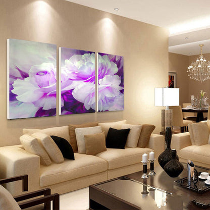 Orchids 3 Piece Panel Wall Art - living-essentials