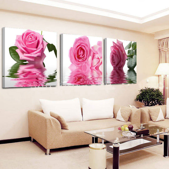Orchids 3 Piece Panel Wall Art - living-essentials