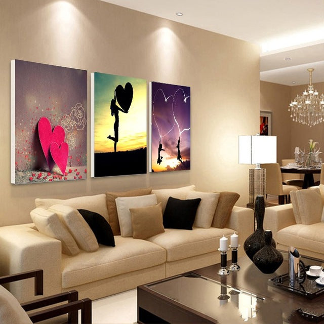 Flowers and Petals 3 Piece Panel Wall Art - living-essentials