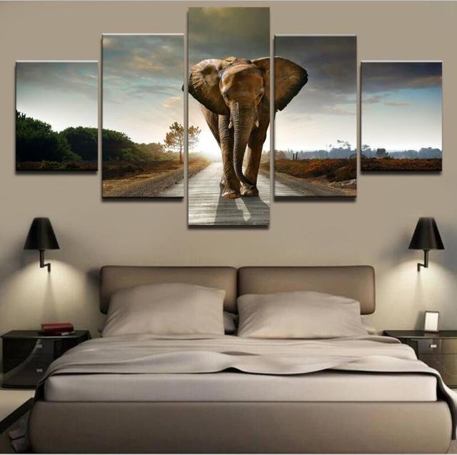 Shark 5 Piece Panel Wall Art - living-essentials