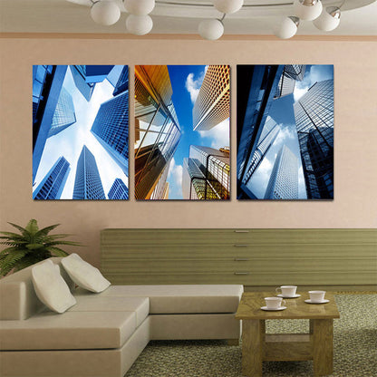 City Street 3 Piece Panel Wall Art - living-essentials