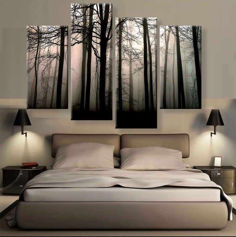 Forest 4 Piece Panel Wall Art - living-essentials