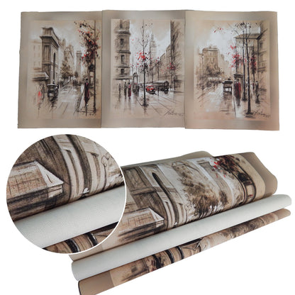 City Street 3 Piece Panel Wall Art - living-essentials