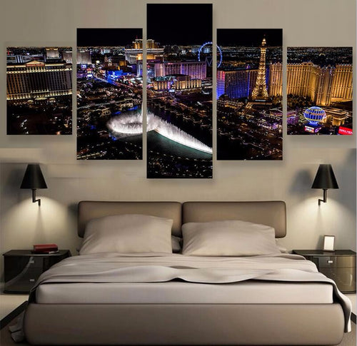 Vegas 5 Piece Panel Wall Art - living-essentials
