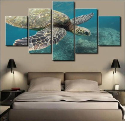 Shark 5 Piece Panel Wall Art - living-essentials