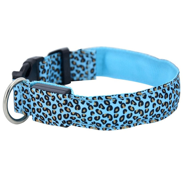 LED Safety Dog Nylon Collar