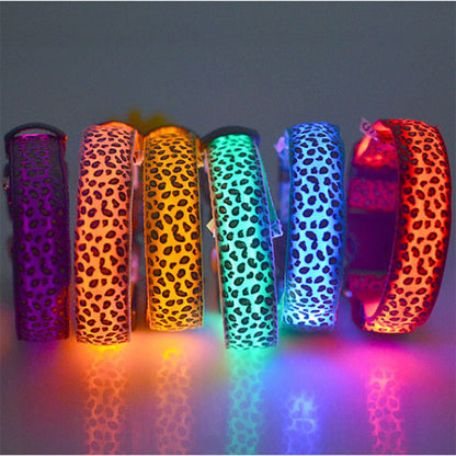 LED Safety Dog Nylon Collar
