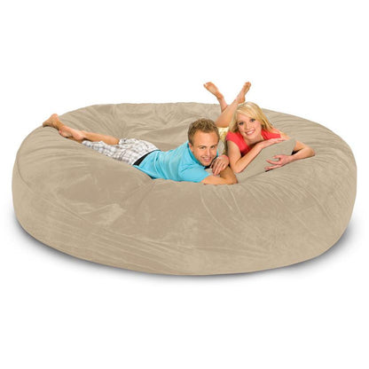 8ft Original Round Bean Bag Relax Sack - living-essentials