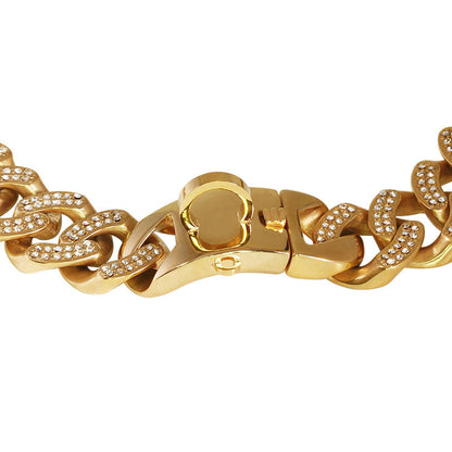 Rhinestone Gold or Rose Gold Dog Collar