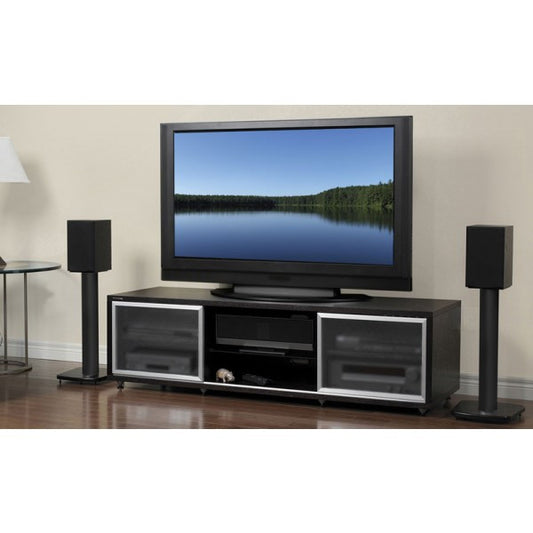 PLATEAU SR-V 65 B Wood 65" TV Stand - living-essentials