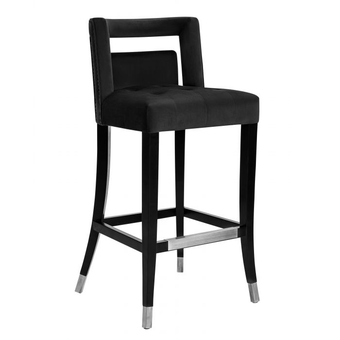 Manon Velvet Bar Stool