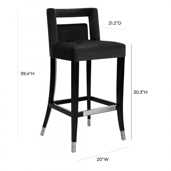 Manon Velvet Bar Stool