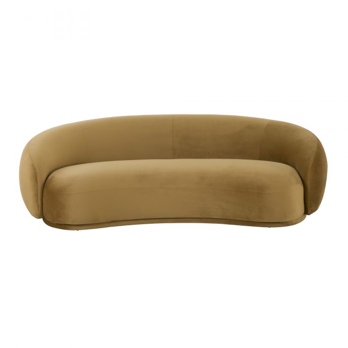 Kadence Cognac Velvet Sofa