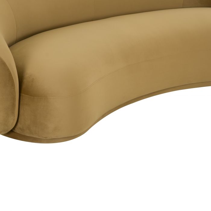 Kadence Cognac Velvet Sofa