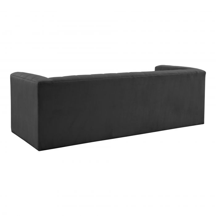 Nora Black Velvet Sofa