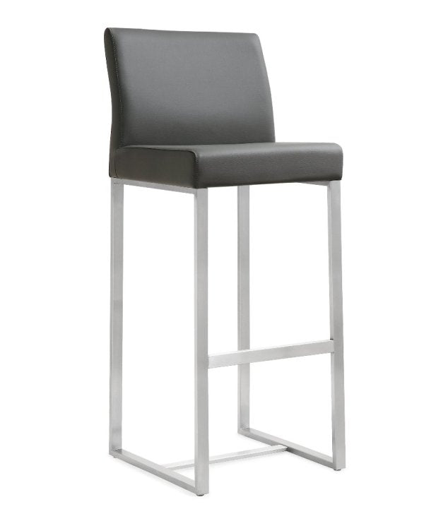 Deangelo Grey Steel Barstool (Set of 2) - living-essentials