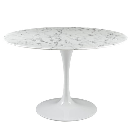 Tulip Style 47" Marble Dining Table - living-essentials